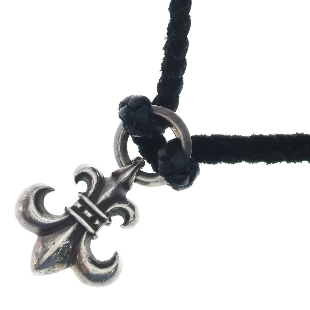 CHROME HEARTS(クロムハーツ) BS FLUER BSフレアペンダント ネックレストップ レザーブレイド シルバー