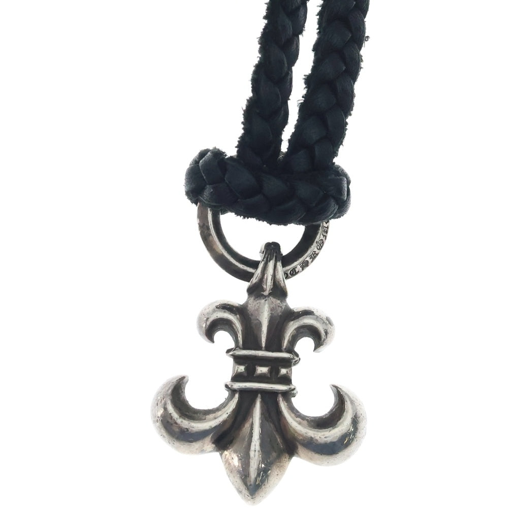 CHROME HEARTS(クロムハーツ) BS FLUER BSフレアペンダント ネックレストップ レザーブレイド シルバー