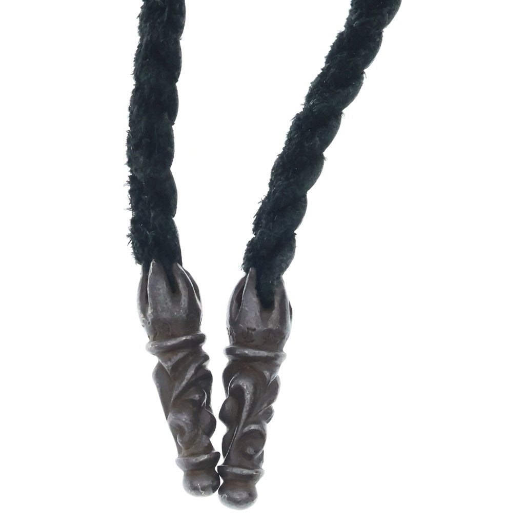 CHROME HEARTS(クロムハーツ) BS FLUER BSフレアペンダント ネックレストップ レザーブレイド シルバー