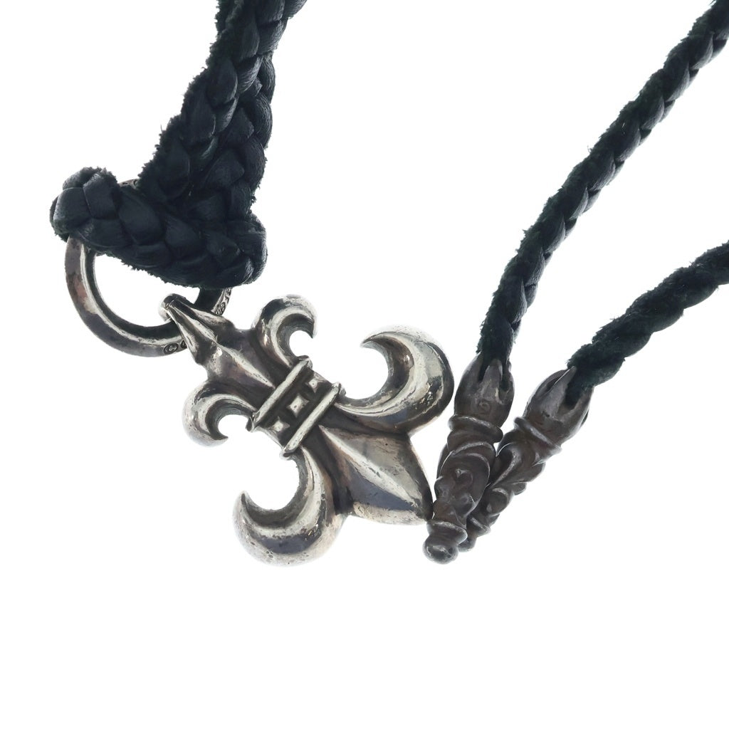CHROME HEARTS(クロムハーツ) BS FLUER BSフレアペンダント ネックレストップ レザーブレイド シルバー