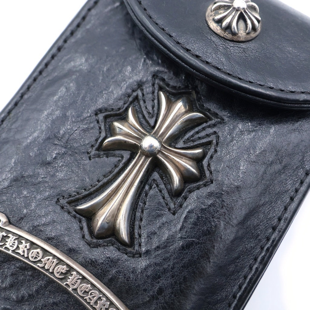 CHROME HEARTS(クロムハーツ) CH CROSS CIGARETTE CASE CHクロス シガレットケース 煙草入れ ブラック/シルバー