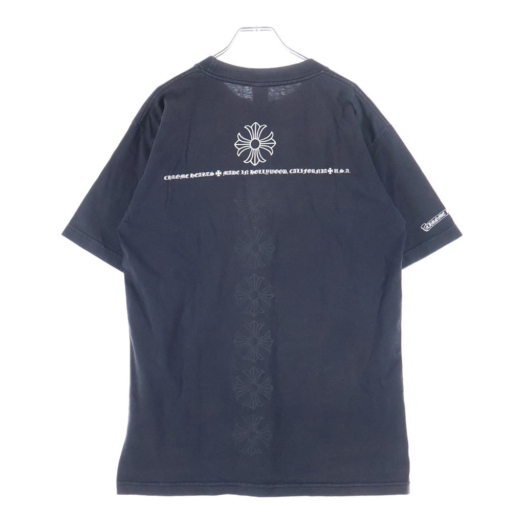 CHROME HEARTS(クロムハーツ) OLD CH PLS S/S TEE オールド CHプラス ホースシュープリント半袖Tシャツ ブラック
