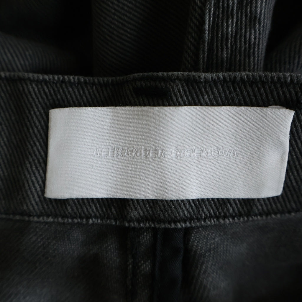 ALEXANDER DIGENOVA(アレキサンダーディジェノバ) Underground Cut Out Pants アンダーグラウンドカットアウトパンツ デニムパンツ ブラック