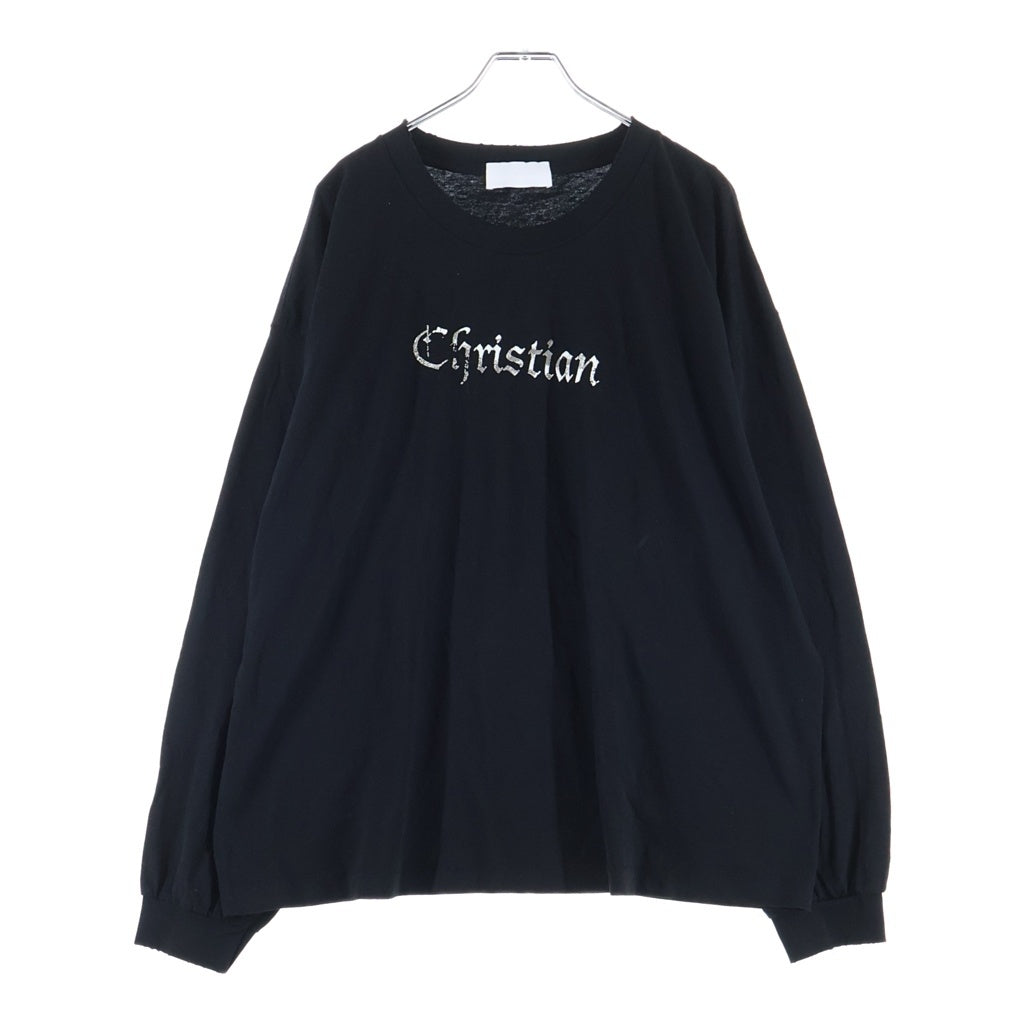 ALEXANDER DIGENOVA(アレキサンダーディジェノバ) Christian long sleeve クリスチャンロングスリーブ 長袖Tシャツカットソー ブラック