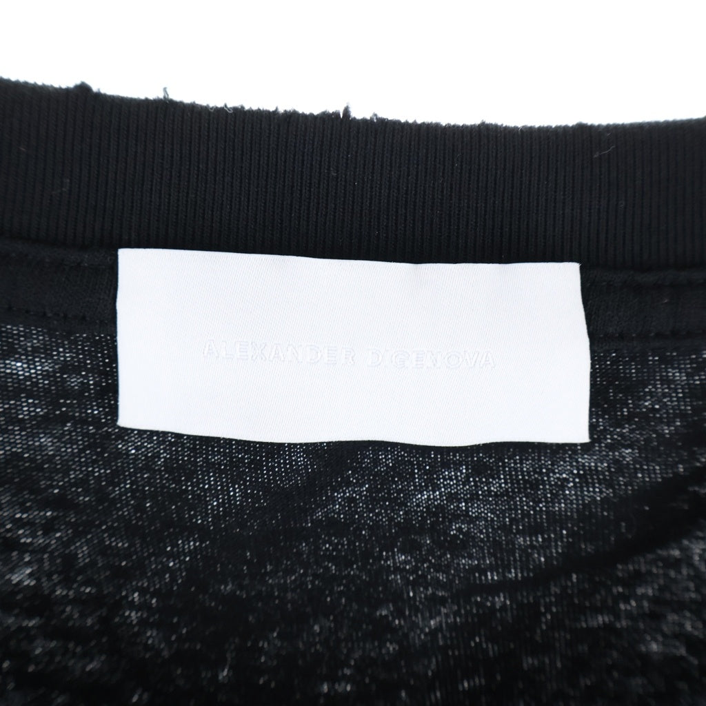 ALEXANDER DIGENOVA(アレキサンダーディジェノバ) Christian long sleeve クリスチャンロングスリーブ 長袖Tシャツカットソー ブラック