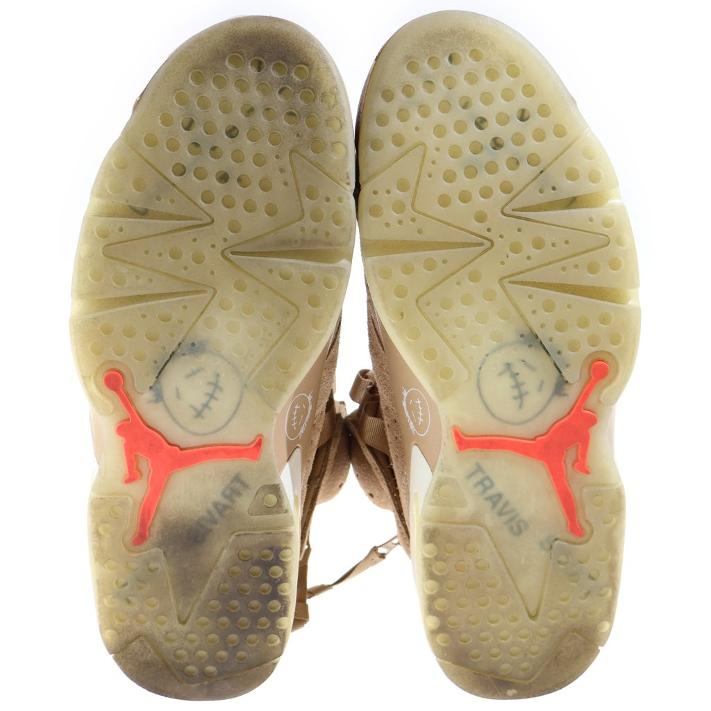 NIKE(ナイキ) × TRAVIS SCOTT AIR JORDAN6 RETRO SP トラヴィススコット エアジョーダン6 ハイカットスニーカー US10/28.0cm ブラウン DH0690-200