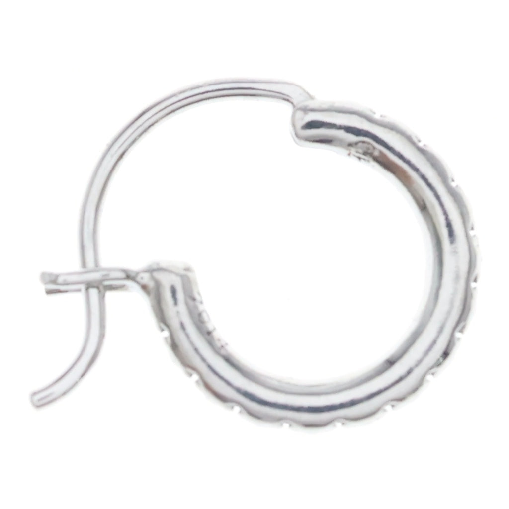 CHROME HEARTS(クロムハーツ) 18KWG HOOP SML TFL フープピアス ホワイトゴールド