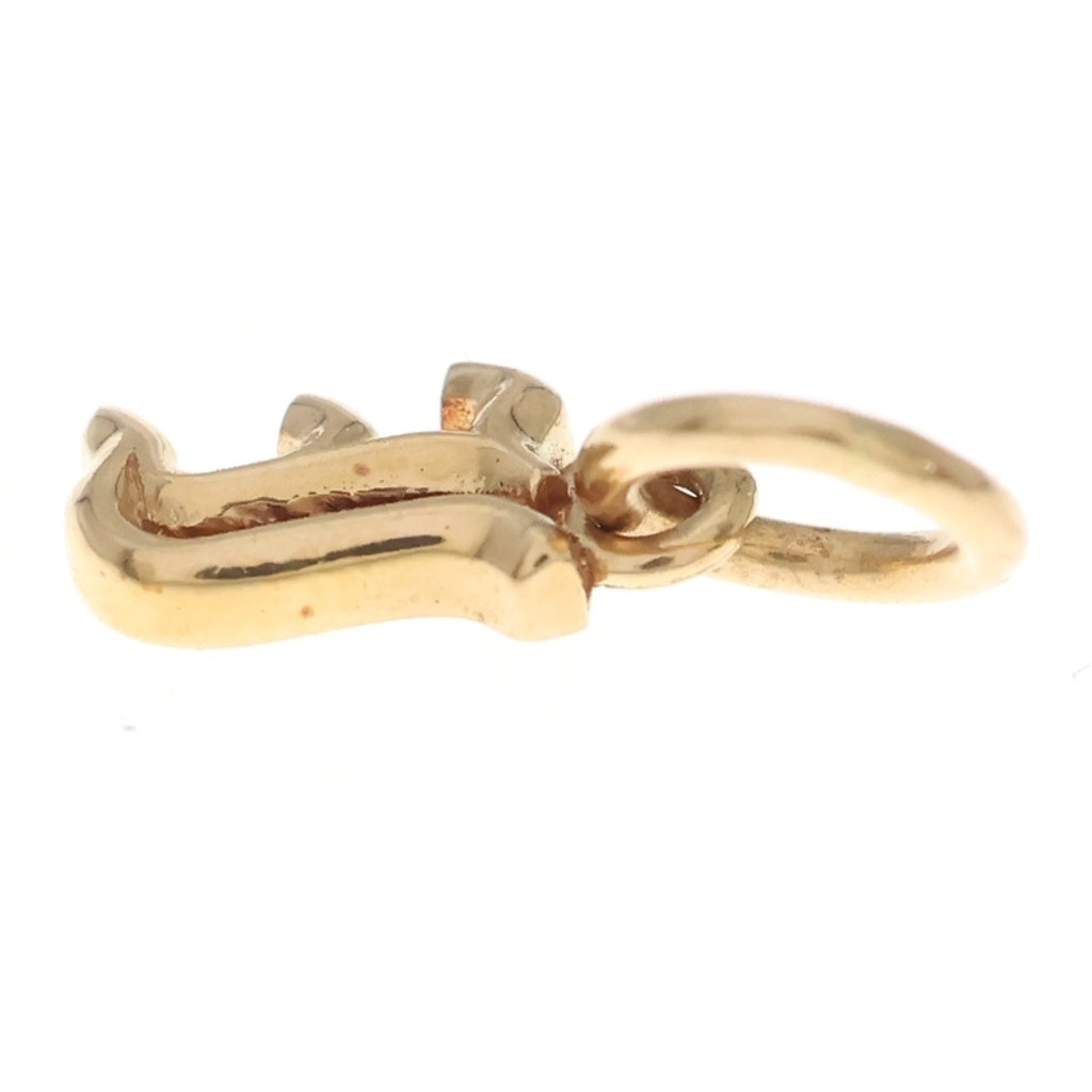 CHROME HEARTS(クロムハーツ) 22K STACK ALPHABET アルファベット スタックチャーム I イニシャルペンダントトップ ゴールド