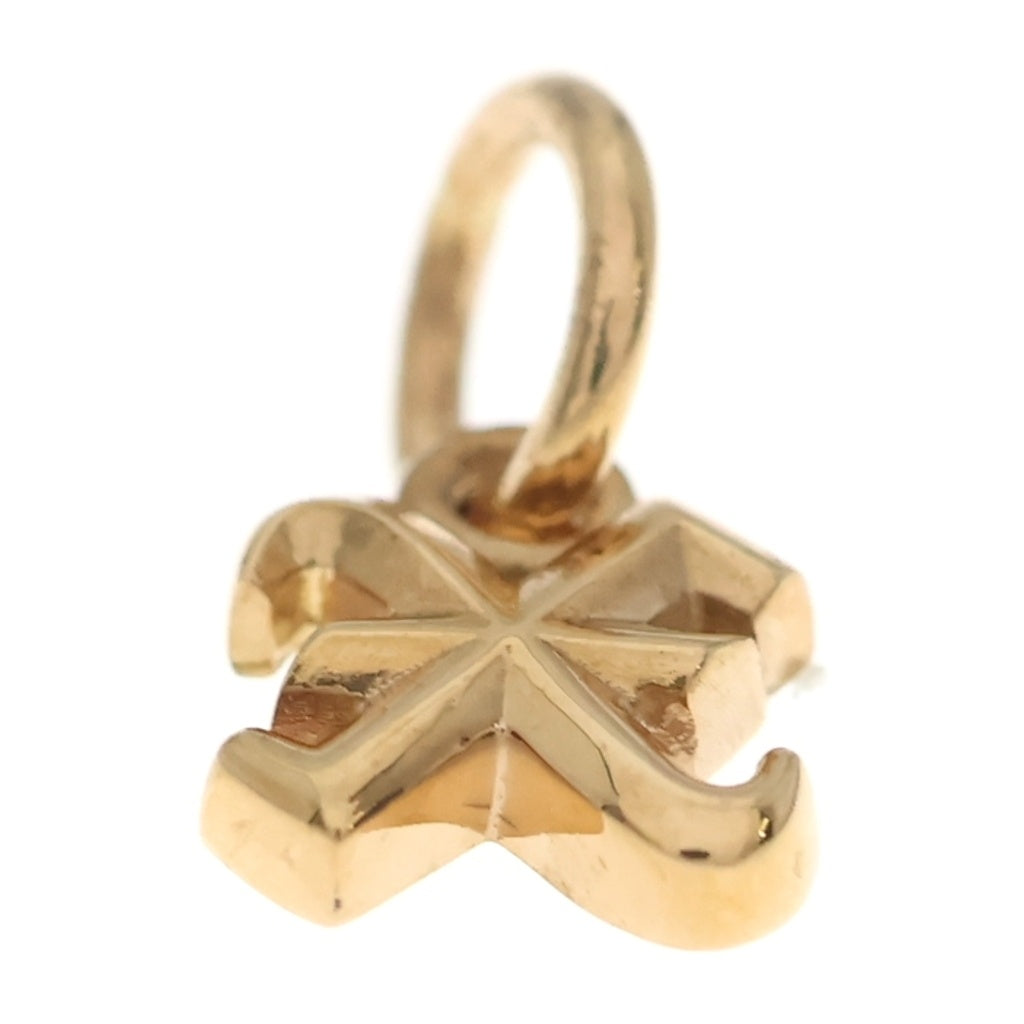 CHROME HEARTS(クロムハーツ) 22K STACK ALPHABET アルファベット スタックチャーム X イニシャルペンダントトップ ゴールド