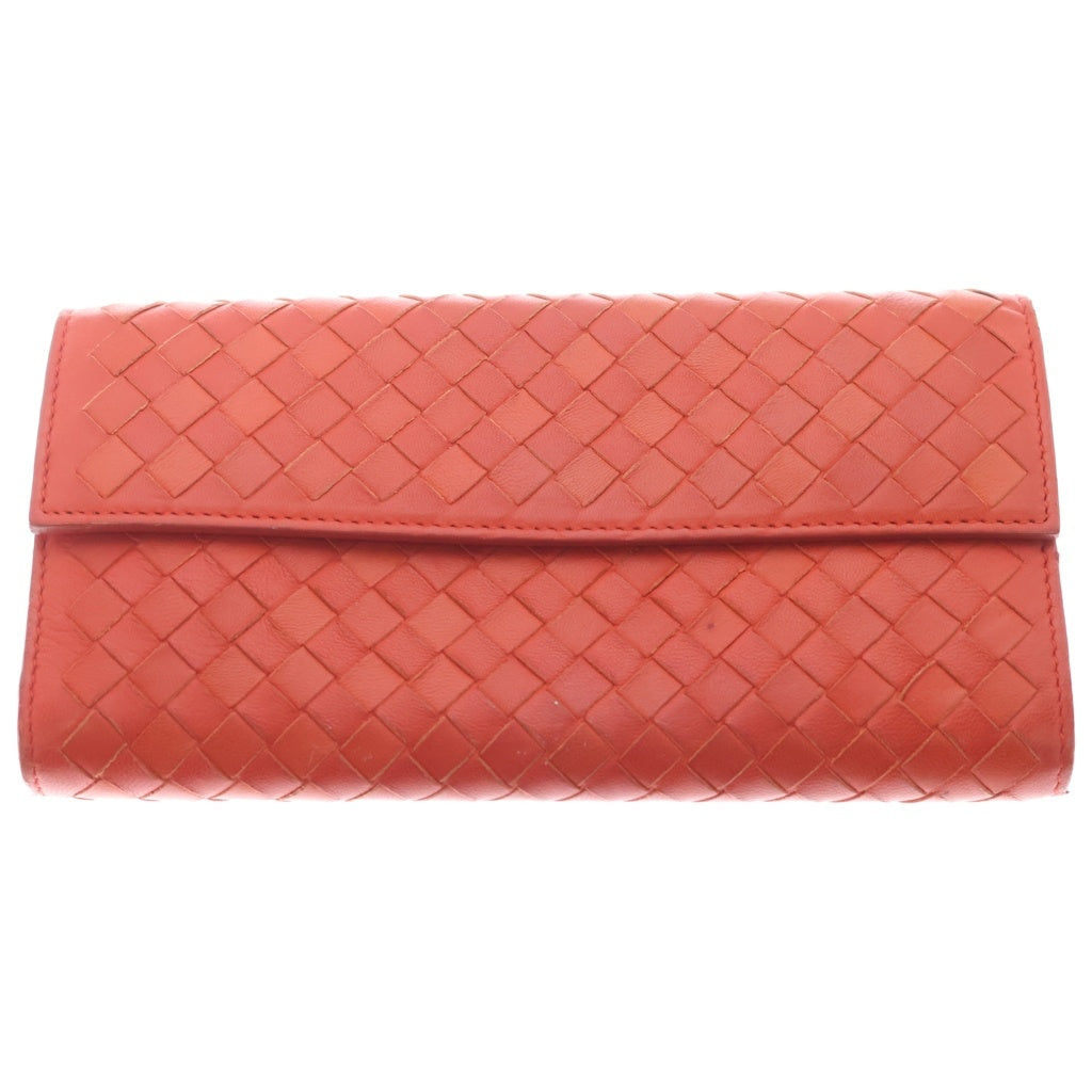 BOTTEGA VENETA(ボッテガヴェネタ) イントレチャート コンチネンタルウォレット 財布 オレンジ 261995 V001N 6522