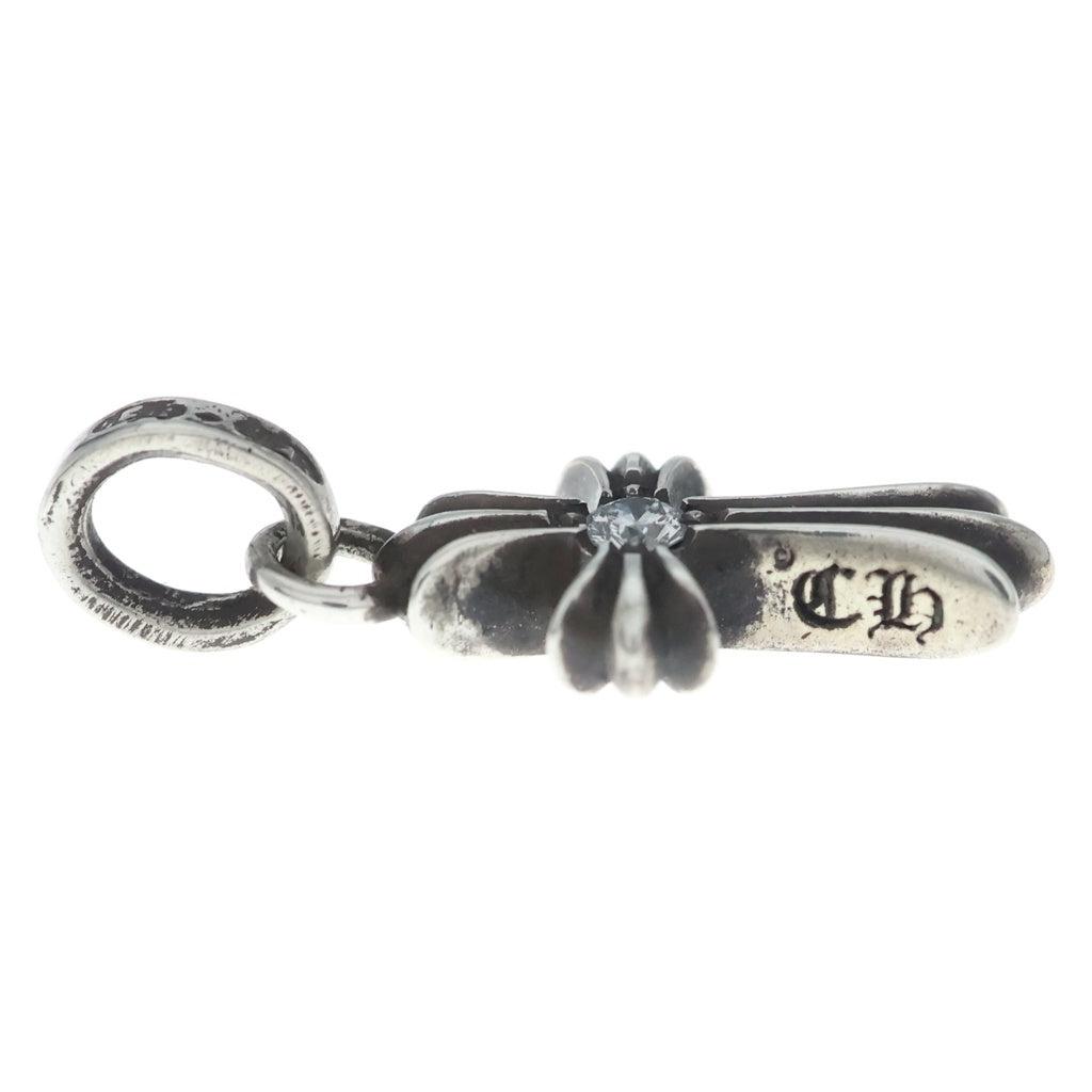 CHROME HEARTS(クロムハーツ) CRS BBYFAT DMND ベイビーファットクロス 両面1ダイヤ ペンダントトップ シルバー BCA238