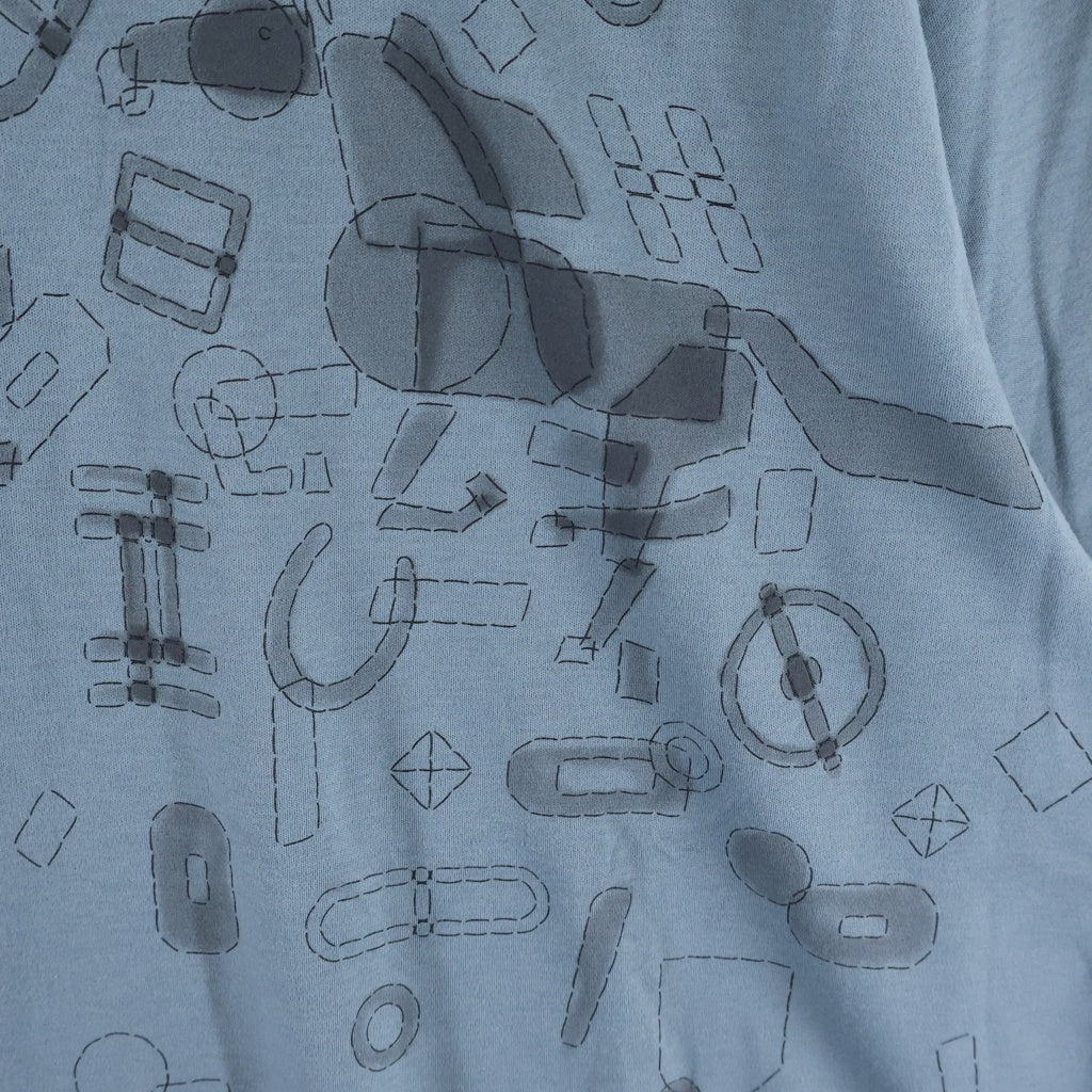 HERMES(エルメス) 25SS Fragments Equestres フラグメント・エクエストレス 半袖Tシャツ eucalyptus H557910HA グリーン