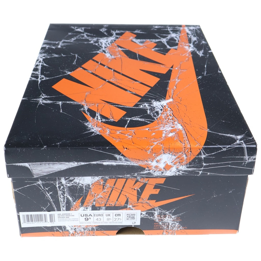 NIKE(ナイキ) AIR JORDAN 1 RETRO HIGH OG SHATTERED BACKBOARD エアジョーダン1 レトロ シャッタードバックボード ハイカットスニーカー US9.5/27.5cm オレンジ/ブラック DZ5485-008