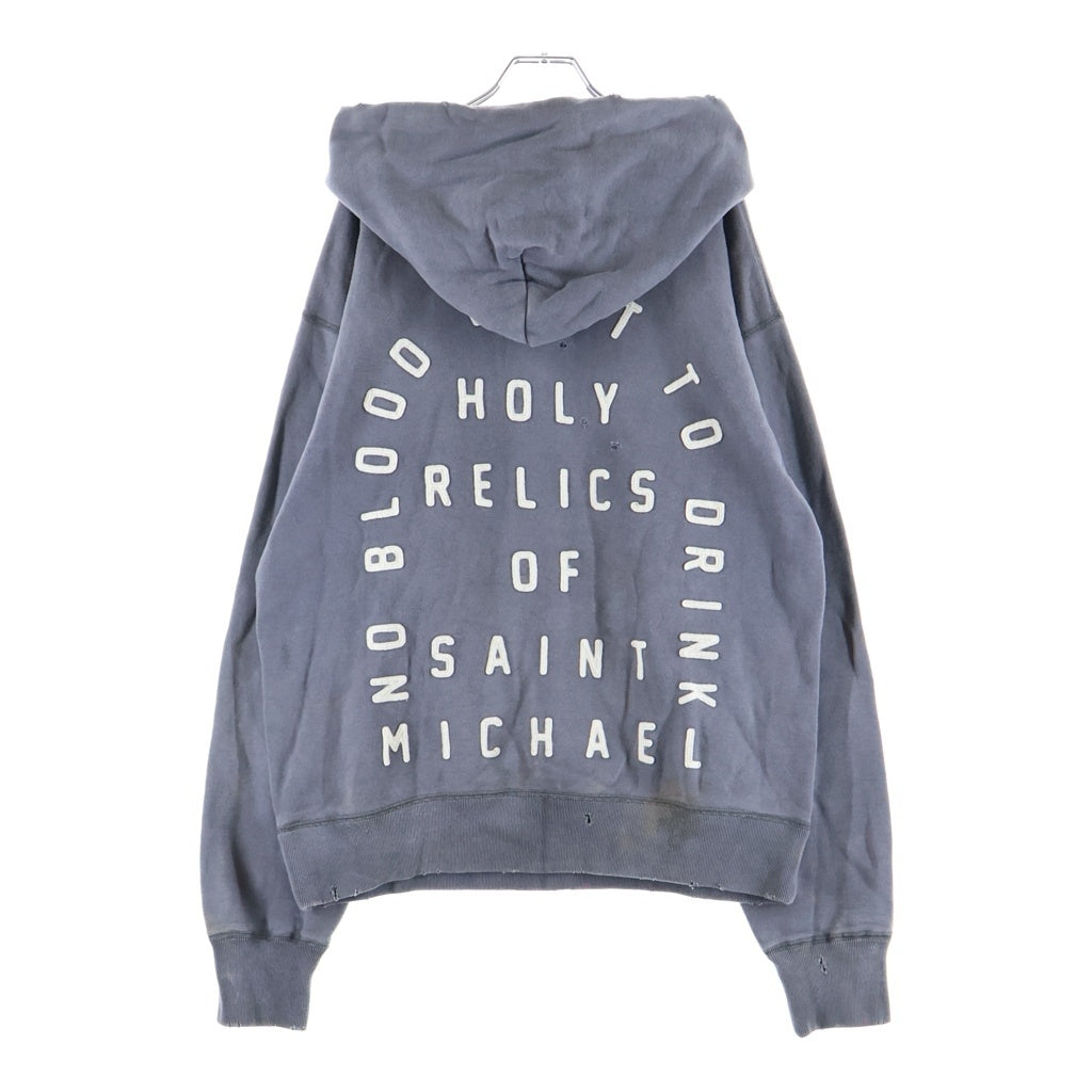 SAINT MICHAEL(セントマイケル) 21SS HOLY RELICS HOODIE ホーリーレリックス スウェットパーカー SM-S21-0000-019 グレー