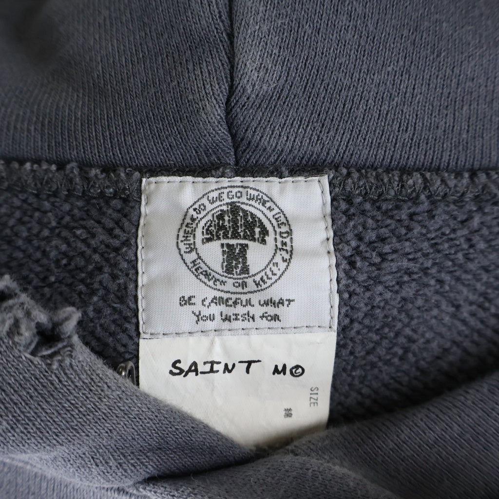 SAINT MICHAEL(セントマイケル) 21SS HOLY RELICS HOODIE ホーリーレリックス スウェットパーカー SM-S21-0000-019 グレー