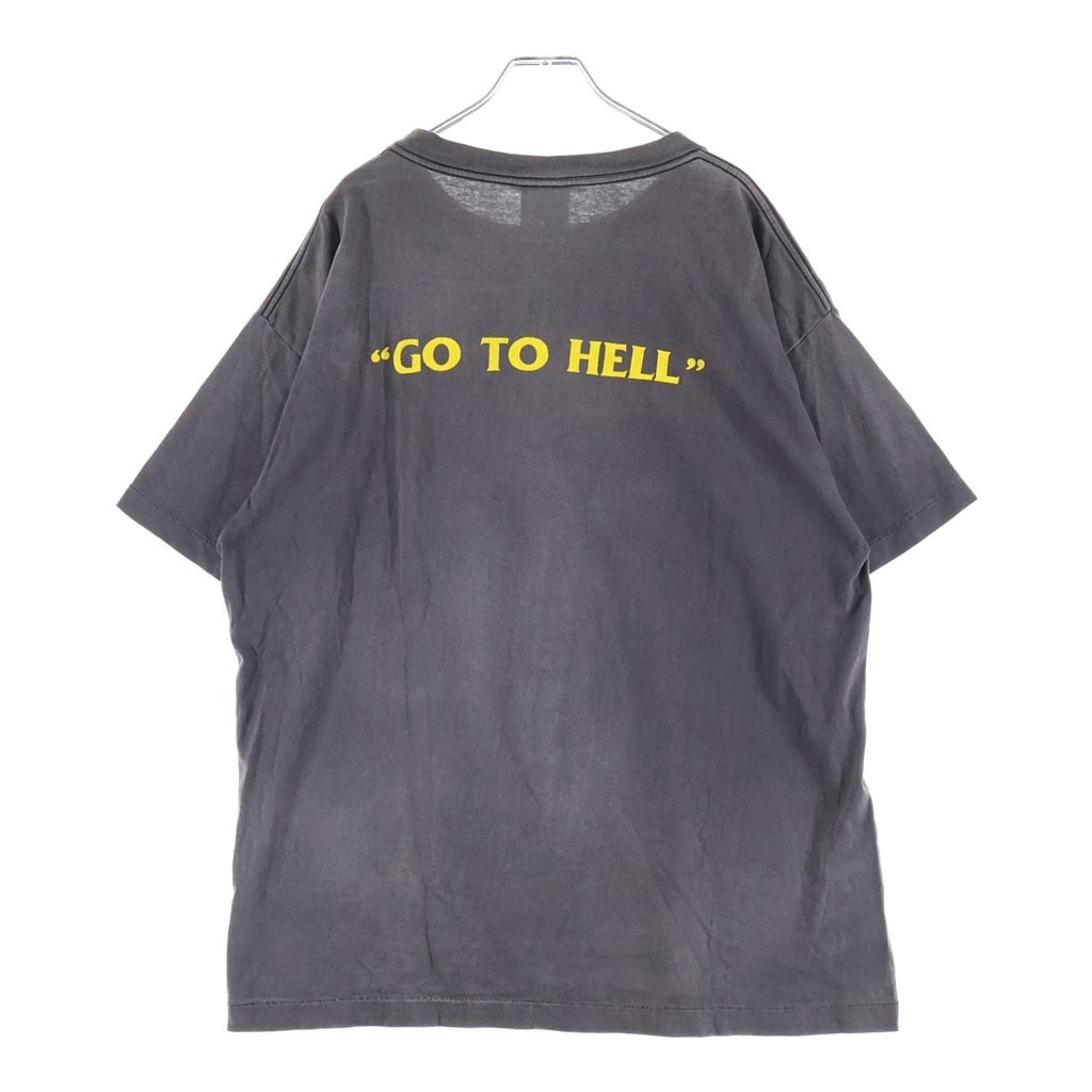 SAINT MICHAEL(セントマイケル) 22SS GO TO HELL TEE ゴートゥーヘル 半袖Tシャツカットソー SM-S22-0000-020 グレー