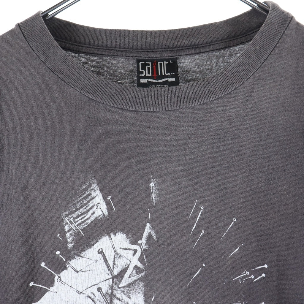 SAINT MICHAEL(セントマイケル) 22SS GO TO HELL TEE ゴートゥーヘル 半袖Tシャツカットソー SM-S22-0000-020 グレー