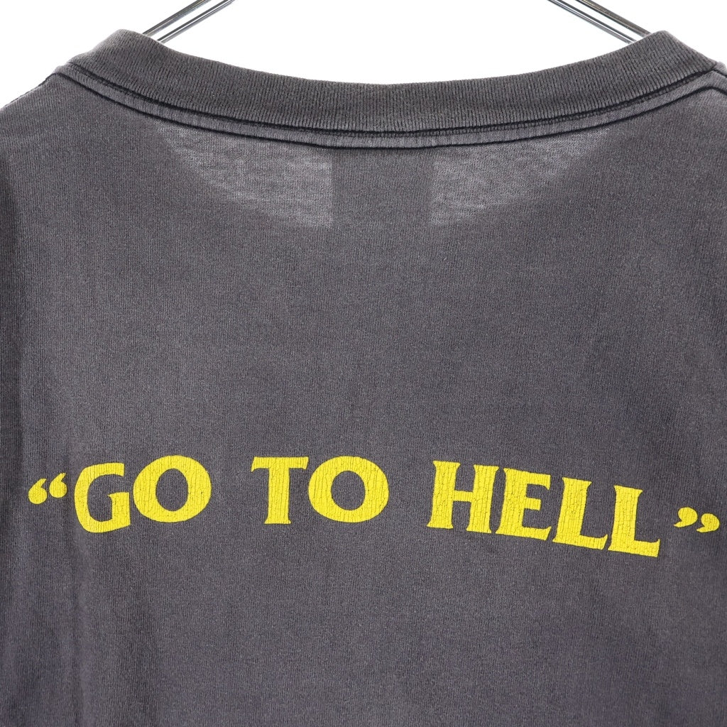 SAINT MICHAEL(セントマイケル) 22SS GO TO HELL TEE ゴートゥーヘル 半袖Tシャツカットソー SM-S22-0000-020 グレー