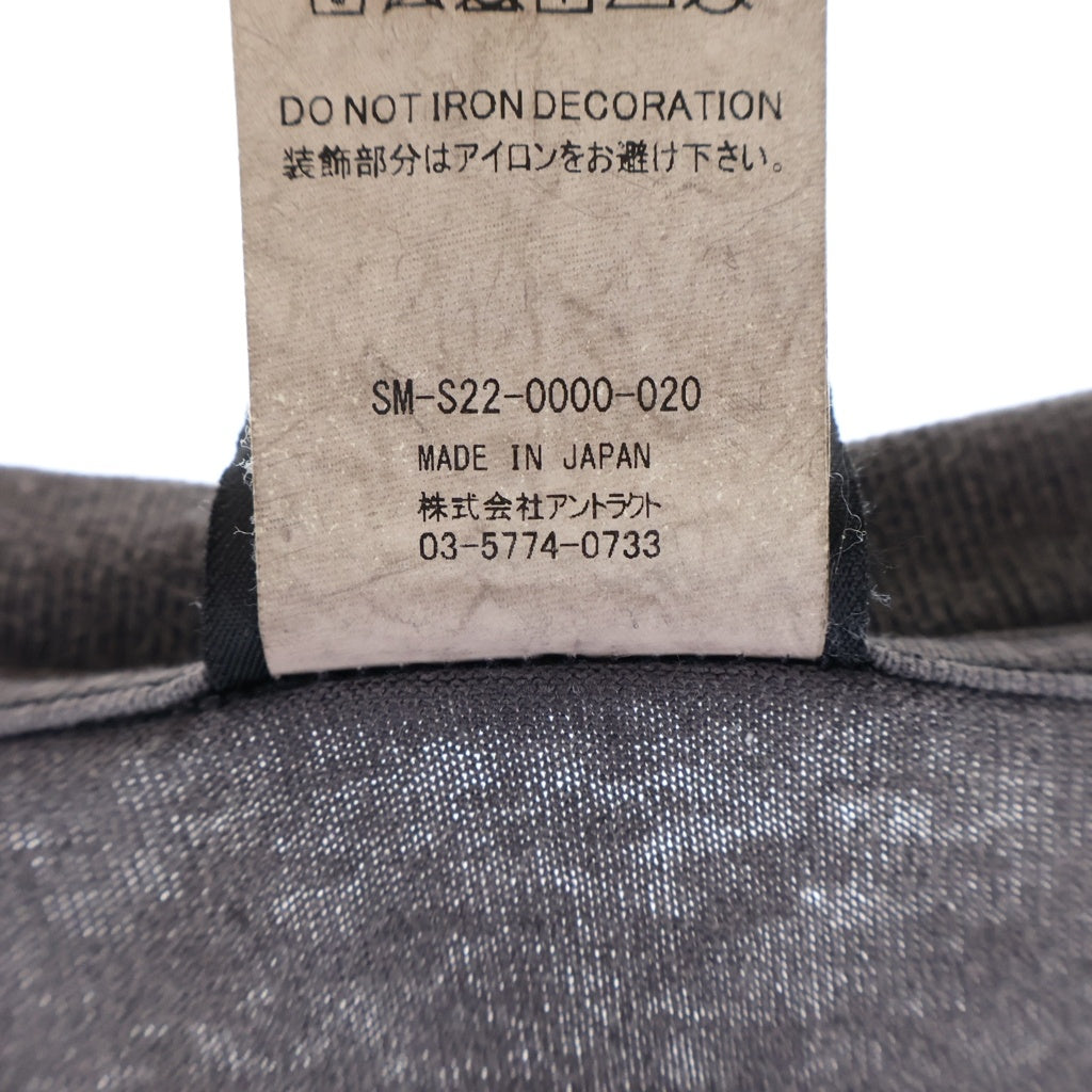 SAINT MICHAEL(セントマイケル) 22SS GO TO HELL TEE ゴートゥーヘル 半袖Tシャツカットソー SM-S22-0000-020 グレー