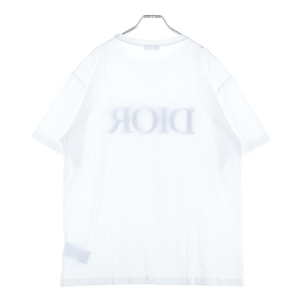 DIOR(ディオール) 21SS LOGO TEE ロゴ刺繍 クルーネック 半袖Tシャツカットソー 183J685A0677 ホワイト