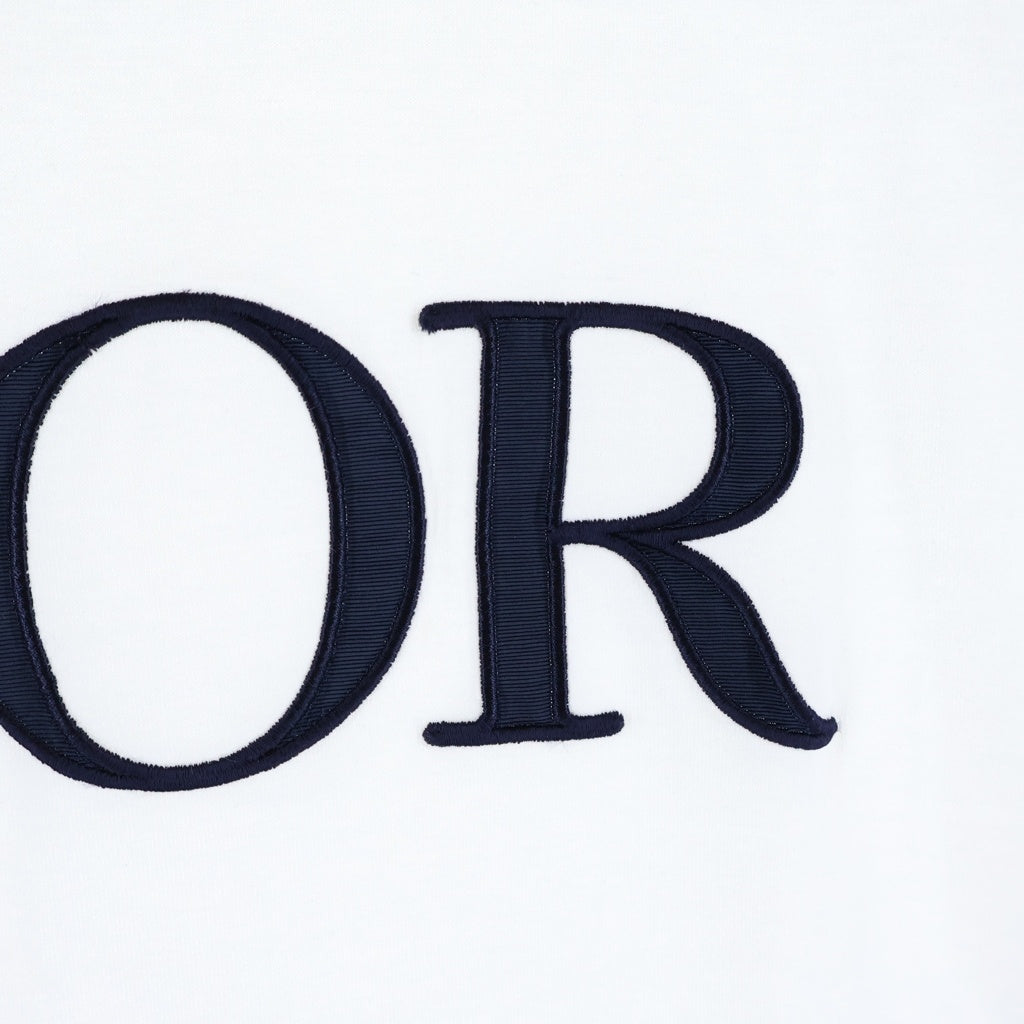 DIOR(ディオール) 21SS LOGO TEE ロゴ刺繍 クルーネック 半袖Tシャツカットソー 183J685A0677 ホワイト