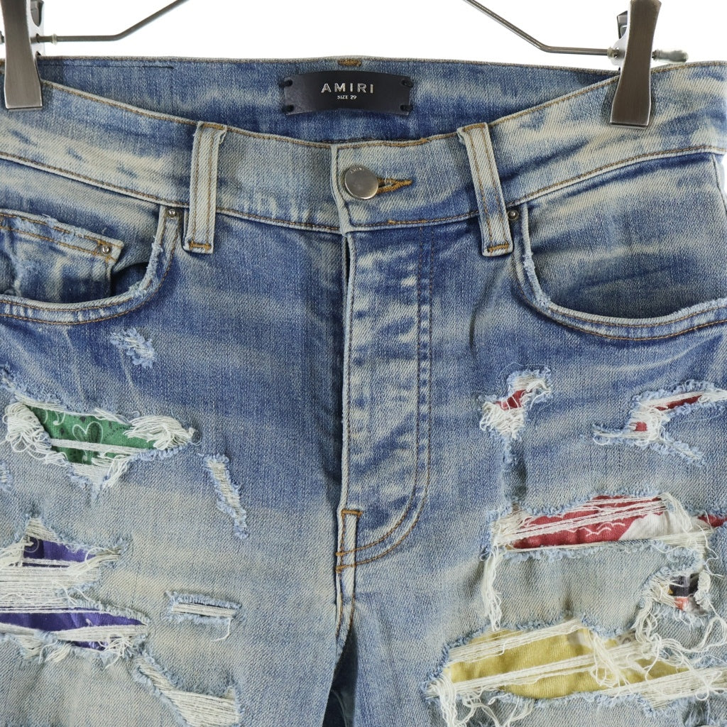 AMIRI(アミリ) Bandana Paisley Denim Pants バンダナ ペイズリー デニム スキニーパンツ インディゴ