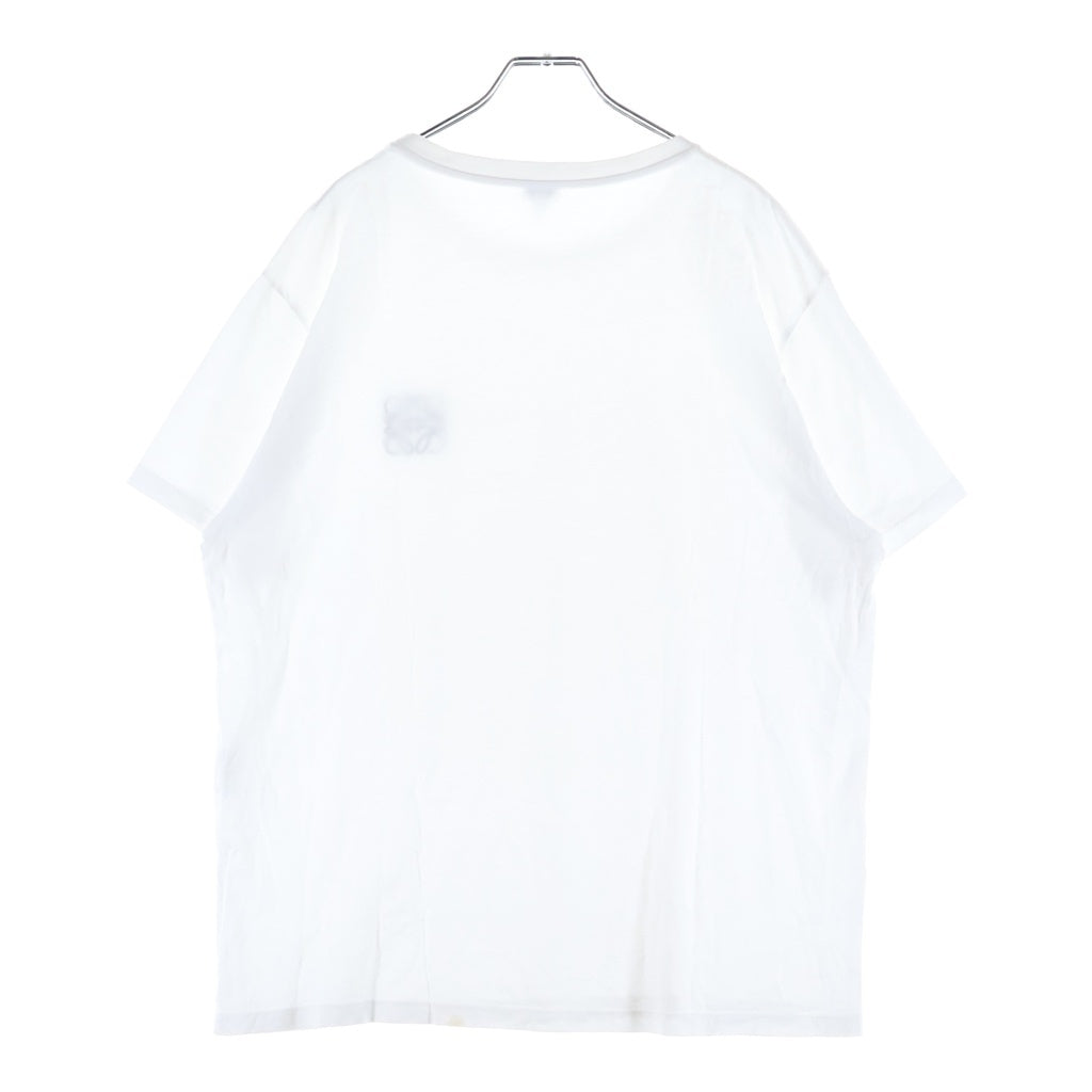 LOEWE(ロエベ) フロントロゴ刺繍 コットン 半袖Tシャツカットソー 1719908 ホワイト