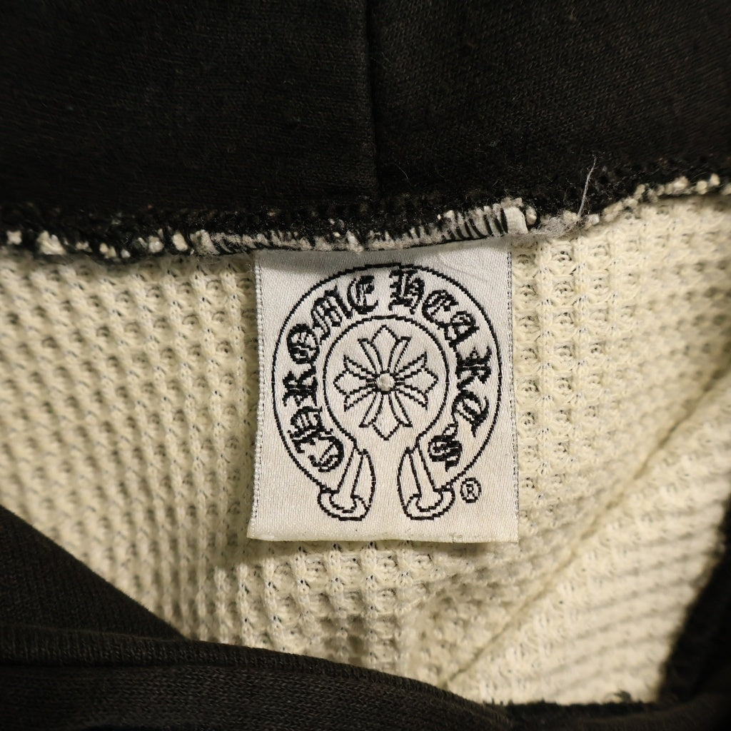 CHROME HEARTS(クロムハーツ) OLD CAMBER オールド キャンバー CHクロス バックホースシュー 裏地サーマルプルオーバーフーディー パーカー ブラック