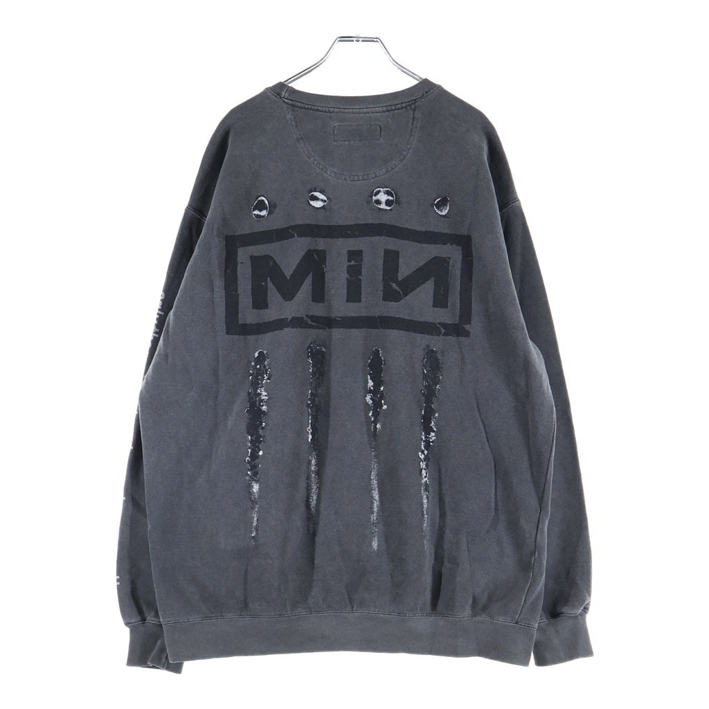 MINUS(マイナス) Bootleg Crew Sweat ブートレグクルースウェット グレー MTL-BGCWSBS
