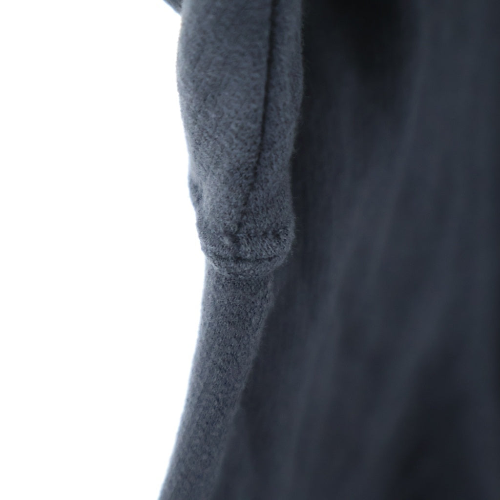 MINUS(マイナス) Bootleg Zip Up Hoodie With Damaged ブートレグ ジップ アップフーディー ブラック M-P1-BG1