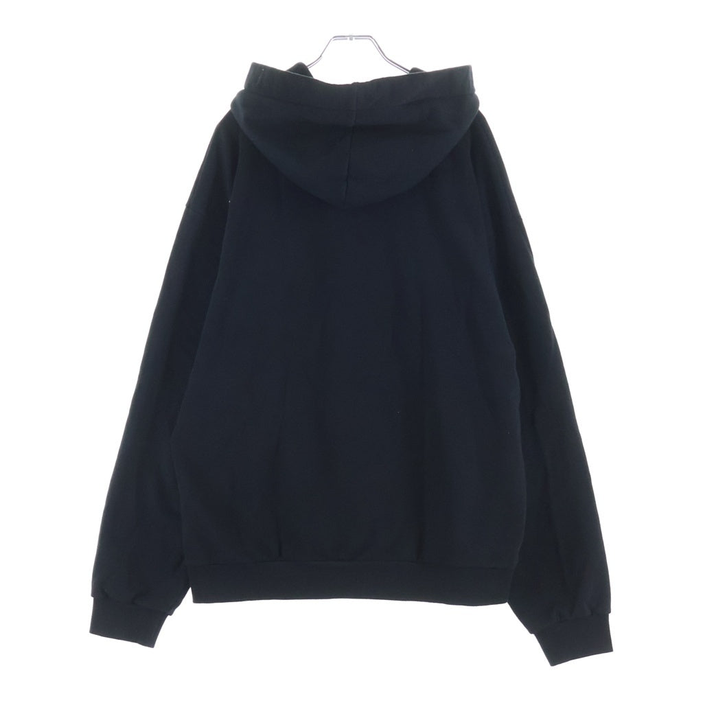CELINE(セリーヌ) 21AW Loose Sweatshirt In Cotton Fleece ドローコード プルオーバー フーディー スウェット パーカー ブラック 2Y468670Q