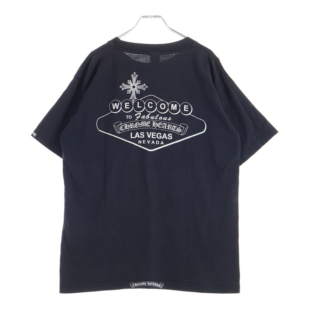 CHROME HEARTS(クロムハーツ) OLD WELCOME LAS VEGAS S/S TEE オールド ラスベガス限定 プリント半袖Tシャツ カットソー ブラック