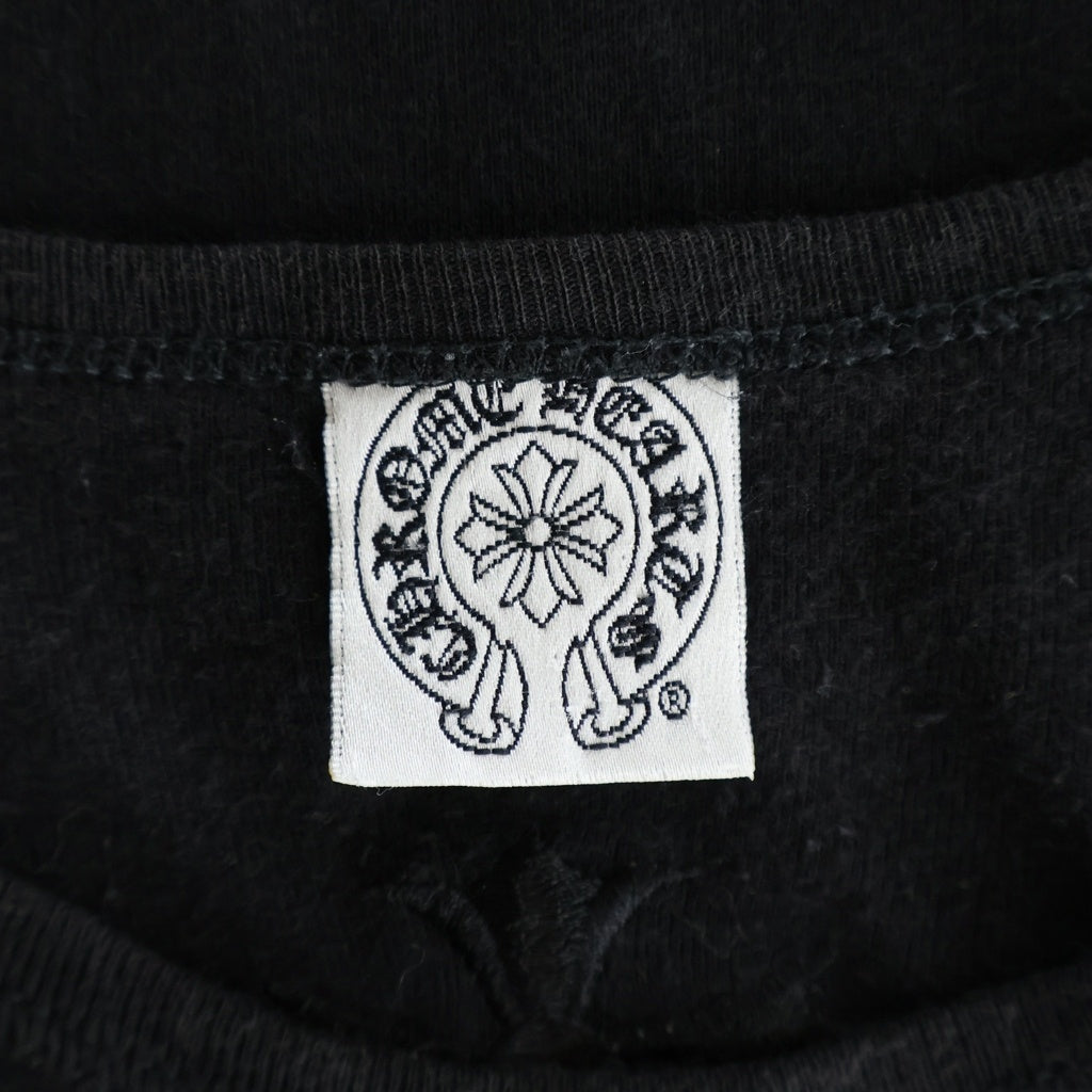 CHROME HEARTS(クロムハーツ) BACK CH PLS VINE DAGGER FUCK YOU L/S TEE バックCHプラス ヴァインダガー刺繍 ファックユー 長袖Tシャツ ブラック