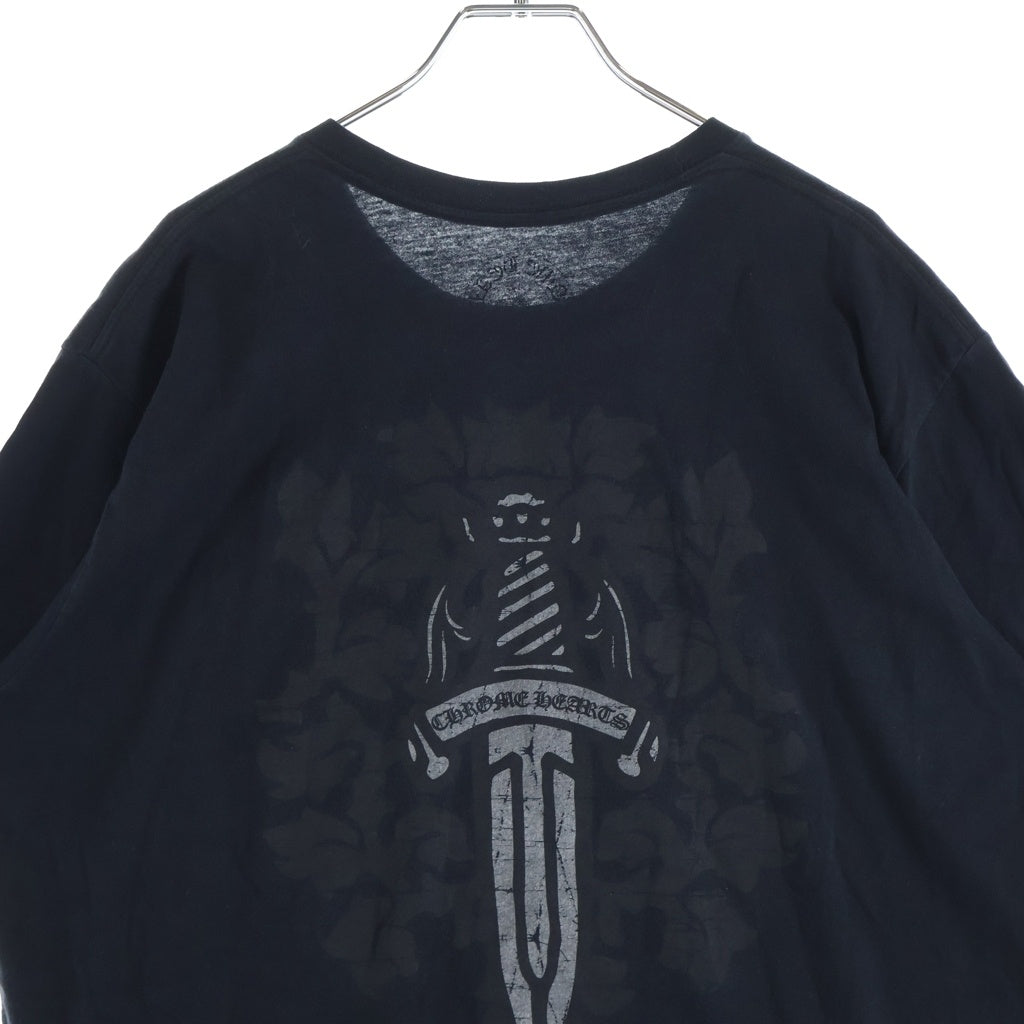 CHROME HEARTS(クロムハーツ) Vine Dagger S/S Tee ヴァインダガープリント半袖Tシャツ カットソー ブラック