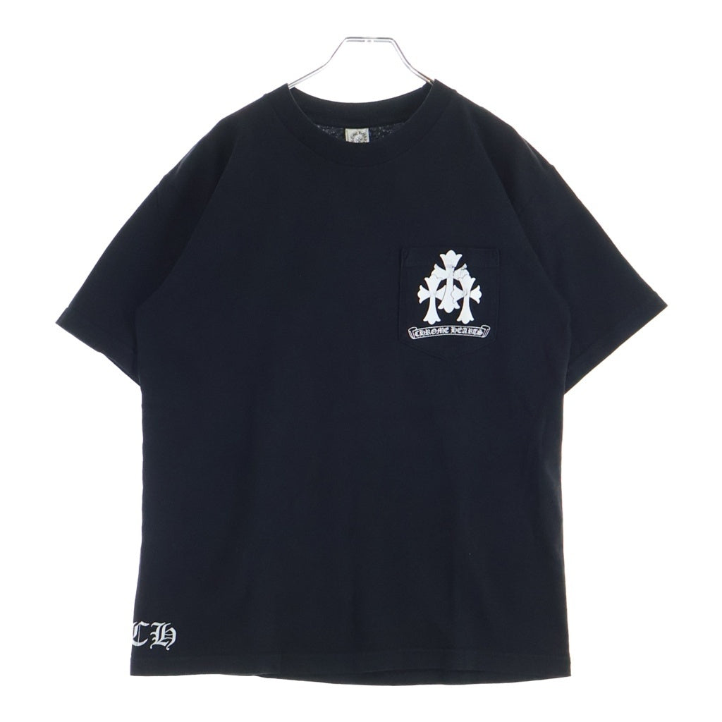 CHROME HEARTS(クロムハーツ) Tire Track S/S Tee タイヤトラック セメタリークロスプリント半袖Tシャツ ブラック