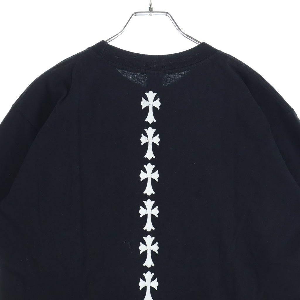 CHROME HEARTS(クロムハーツ) Tire Track S/S Tee タイヤトラック セメタリークロスプリント半袖Tシャツ ブラック