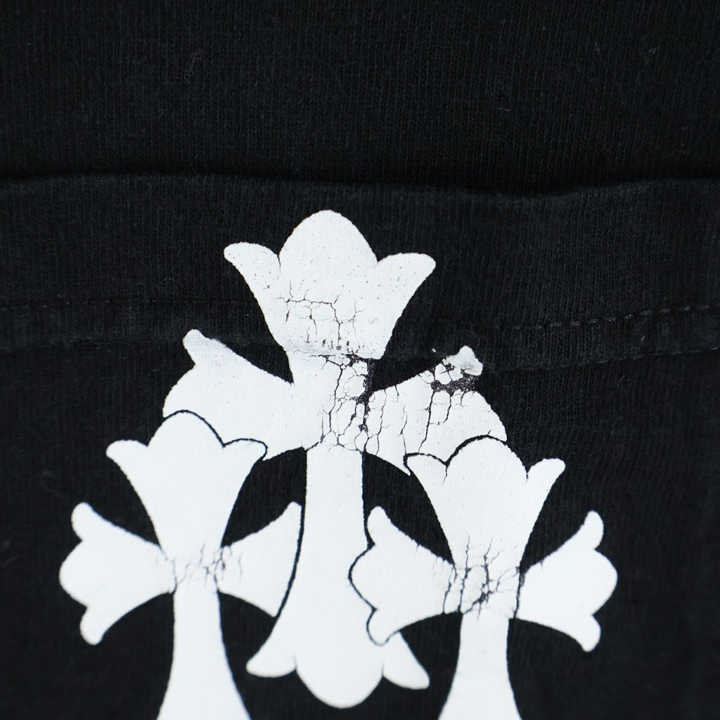 CHROME HEARTS(クロムハーツ) Tire Track S/S Tee タイヤトラック セメタリークロスプリント半袖Tシャツ ブラック