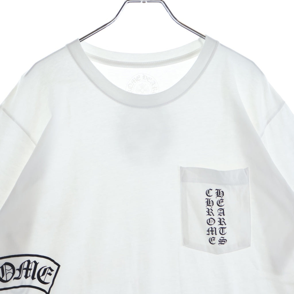 CHROME HEARTS(クロムハーツ) Vertical T Bar Logo S/S Tee バーティカルロゴ Tバー 半袖Tシャツ カットソー ホワイト