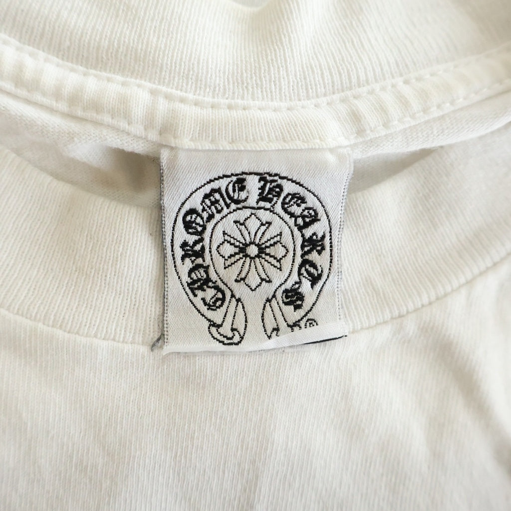 CHROME HEARTS(クロムハーツ) OLD BACK FLRL STAR S/S TEE オールド バックフローラル スタープリント半袖Tシャツ カットソー ホワイト