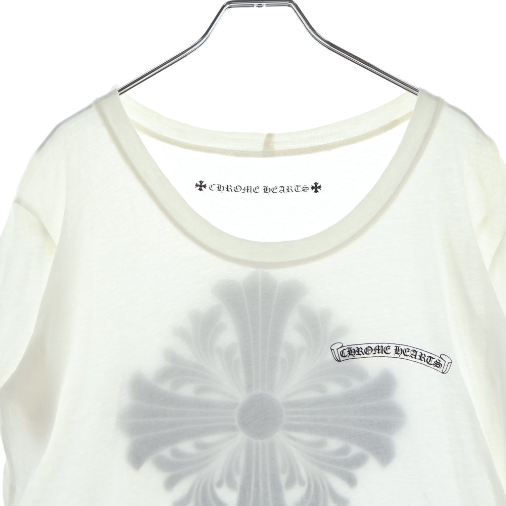 CHROME HEARTS(クロムハーツ) FLRL CRS S/S TEE フローラルクロスプリント半袖Tシャツ カットソー ホワイト