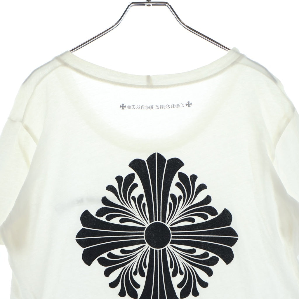 CHROME HEARTS(クロムハーツ) FLRL CRS S/S TEE フローラルクロスプリント半袖Tシャツ カットソー ホワイト