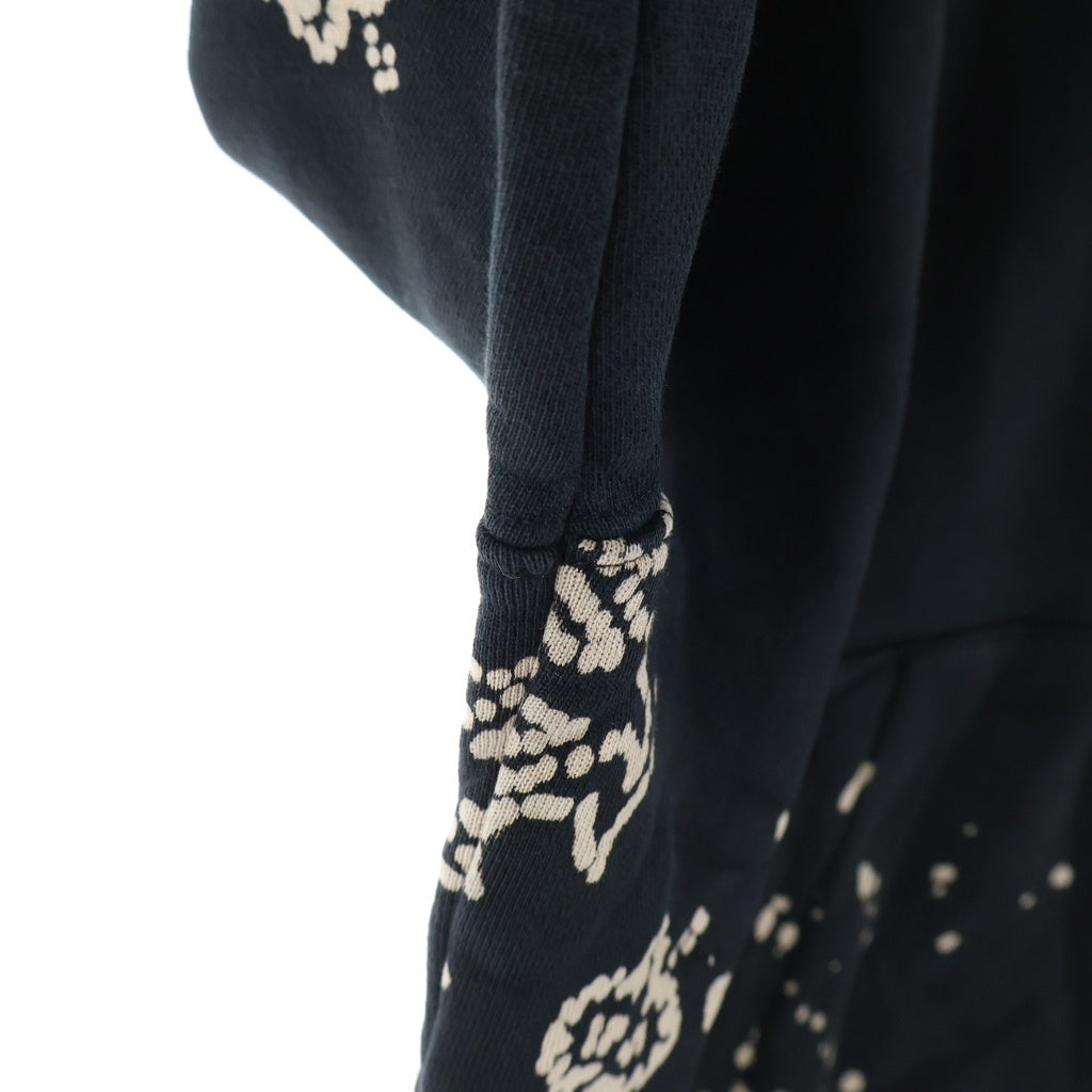 AMIRI(アミリ) Bandana Bleach Pullover Parka バンダナ ペイズリー ブリーチ プルオーバーパーカー ブラック