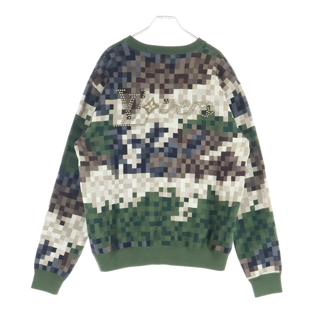 LOUIS VUITTON(ルイヴィトン) 24SS ダモフラージュクルーネックニット RM241 AUR HQN72W カモ柄