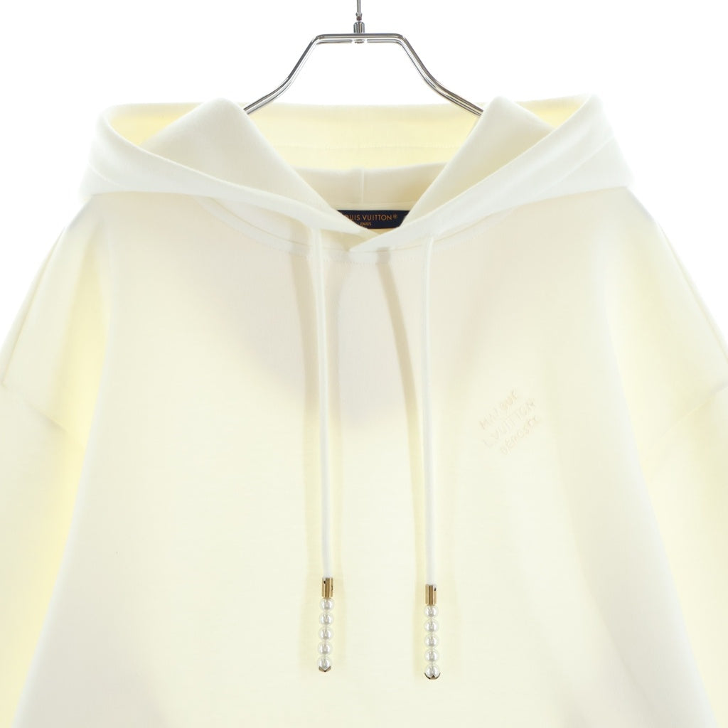 LOUIS VUITTON(ルイヴィトン) 24SS エンブロイダードジャージーフーディ パールコード プルオーバーパーカー RM241 CFJ HQY87W ホワイト