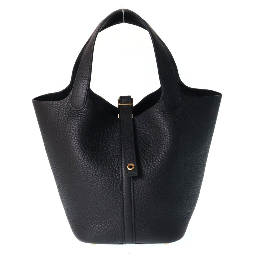 HERMES(エルメス) ピコタンロックPM ノワール レザーハンドバッグ ブラック G刻印/2026年製 レディース