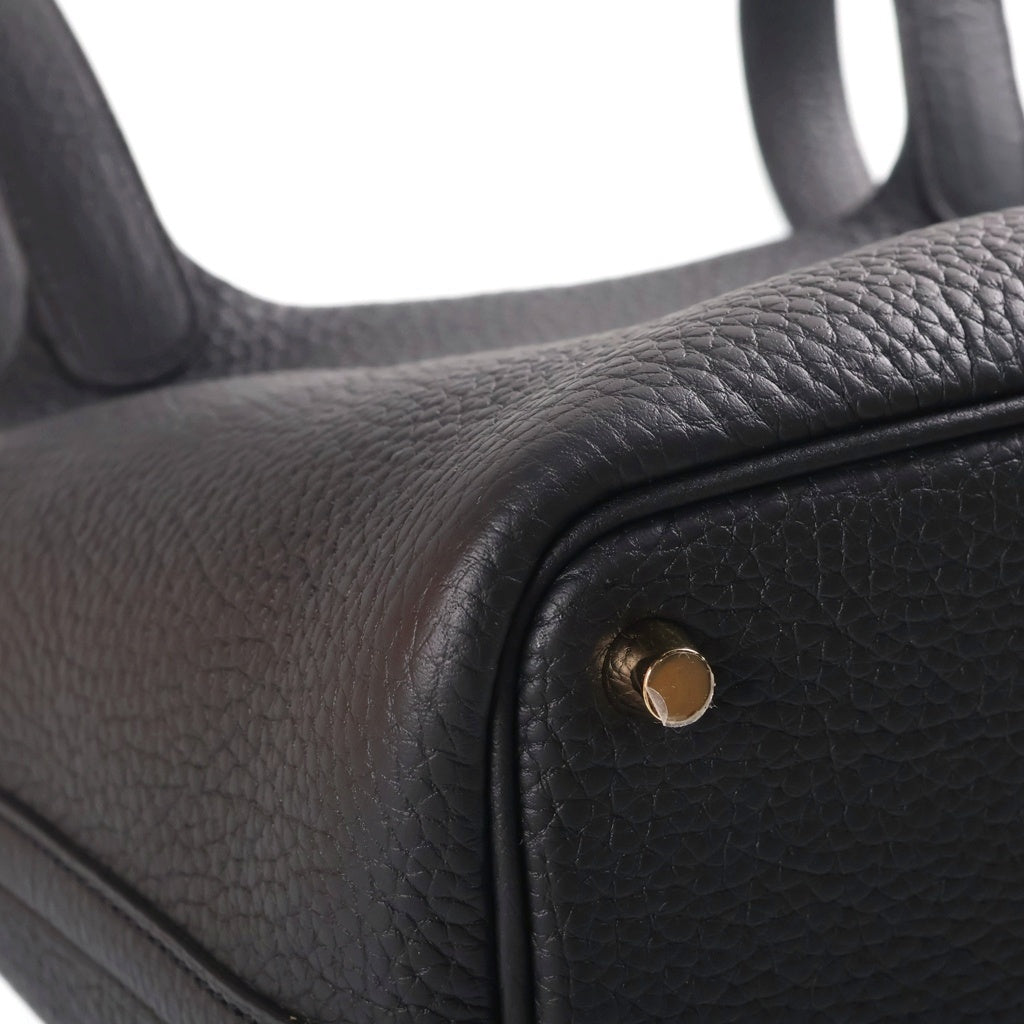 HERMES(エルメス) ピコタンロックPM ノワール レザーハンドバッグ ブラック G刻印/2026年製 レディース