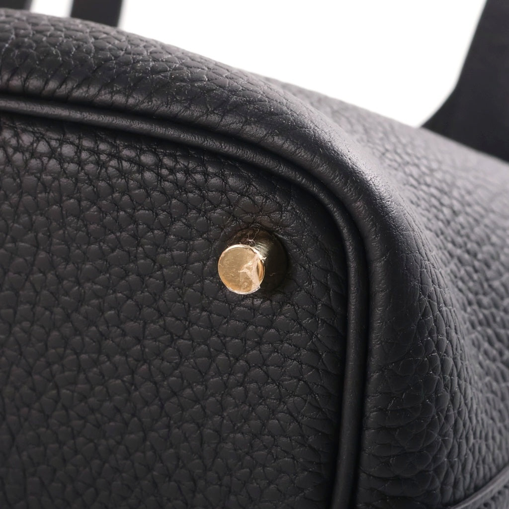 HERMES(エルメス) ピコタンロックPM ノワール レザーハンドバッグ ブラック G刻印/2026年製 レディース