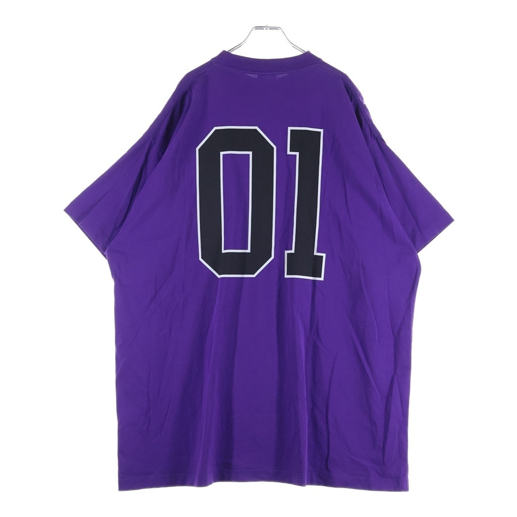 BALENCIAGA(バレンシアガ) 24AW Basketball Series オーバーサイズ クルーネック半袖Tシャツ パープル 787349TRVW95160