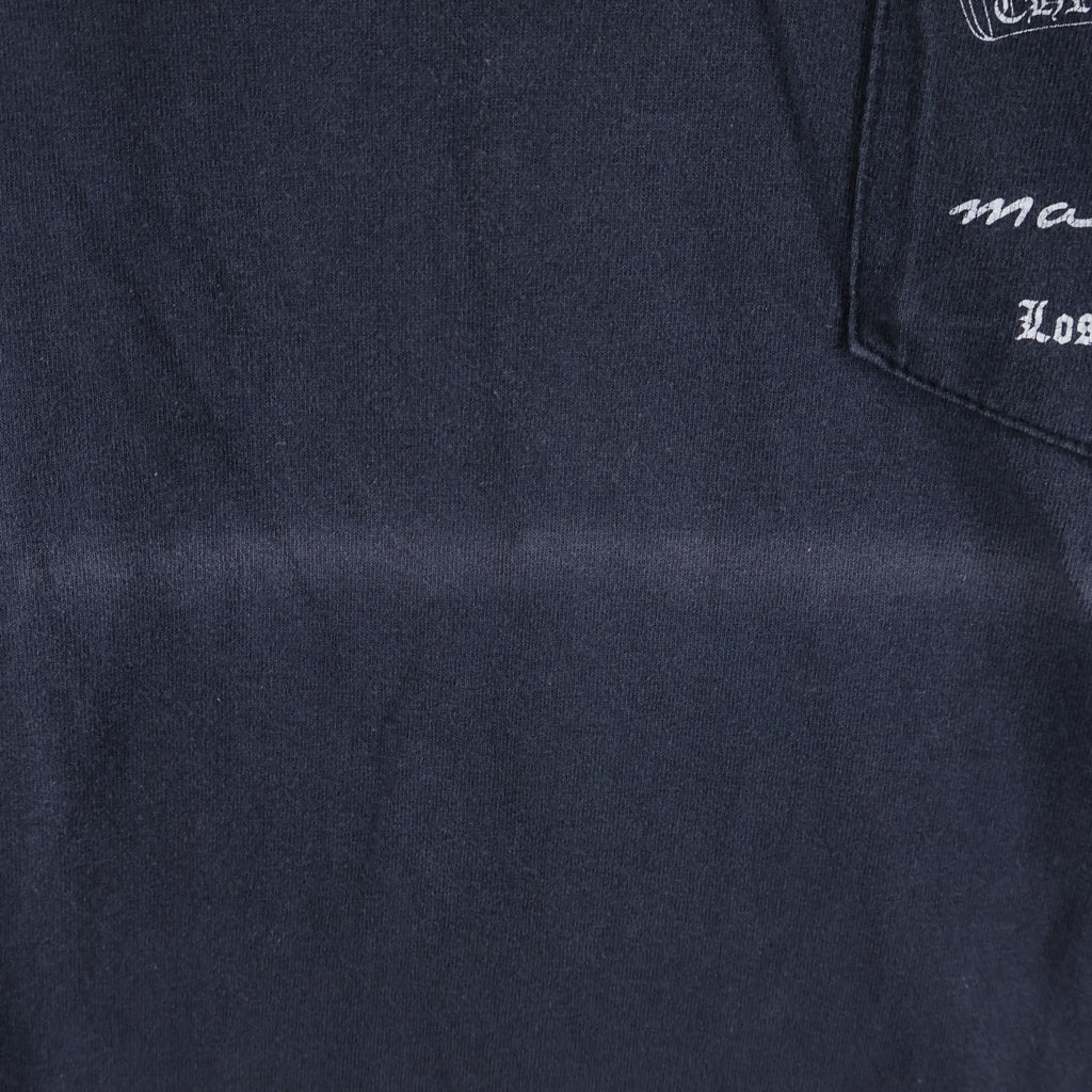 CHROME HEARTS(クロムハーツ) OLD ×max field Dagger L/S TEE オールド マックスフィールド ダガープリント 長袖Tシャツカットソー ネイビー