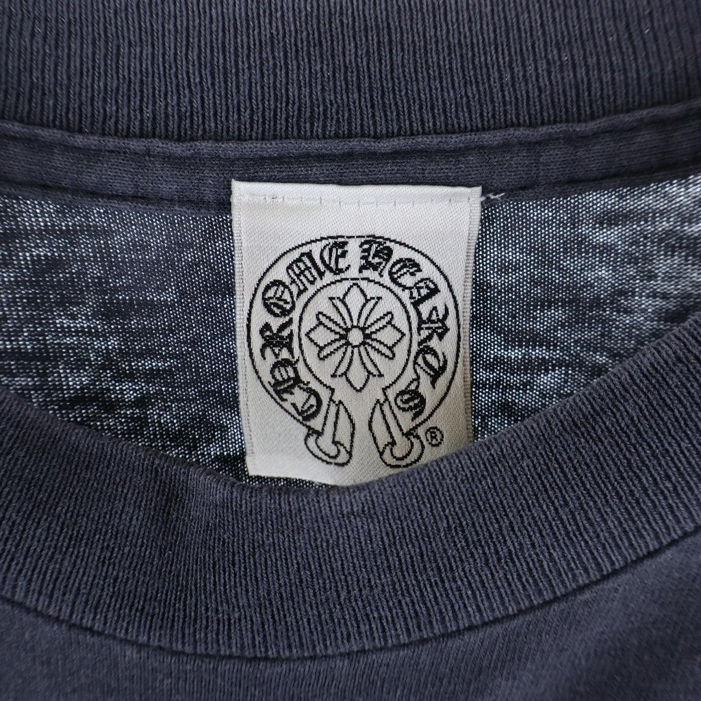 CHROME HEARTS(クロムハーツ) OLD ×max field Dagger L/S TEE オールド マックスフィールド ダガープリント 長袖Tシャツカットソー ネイビー